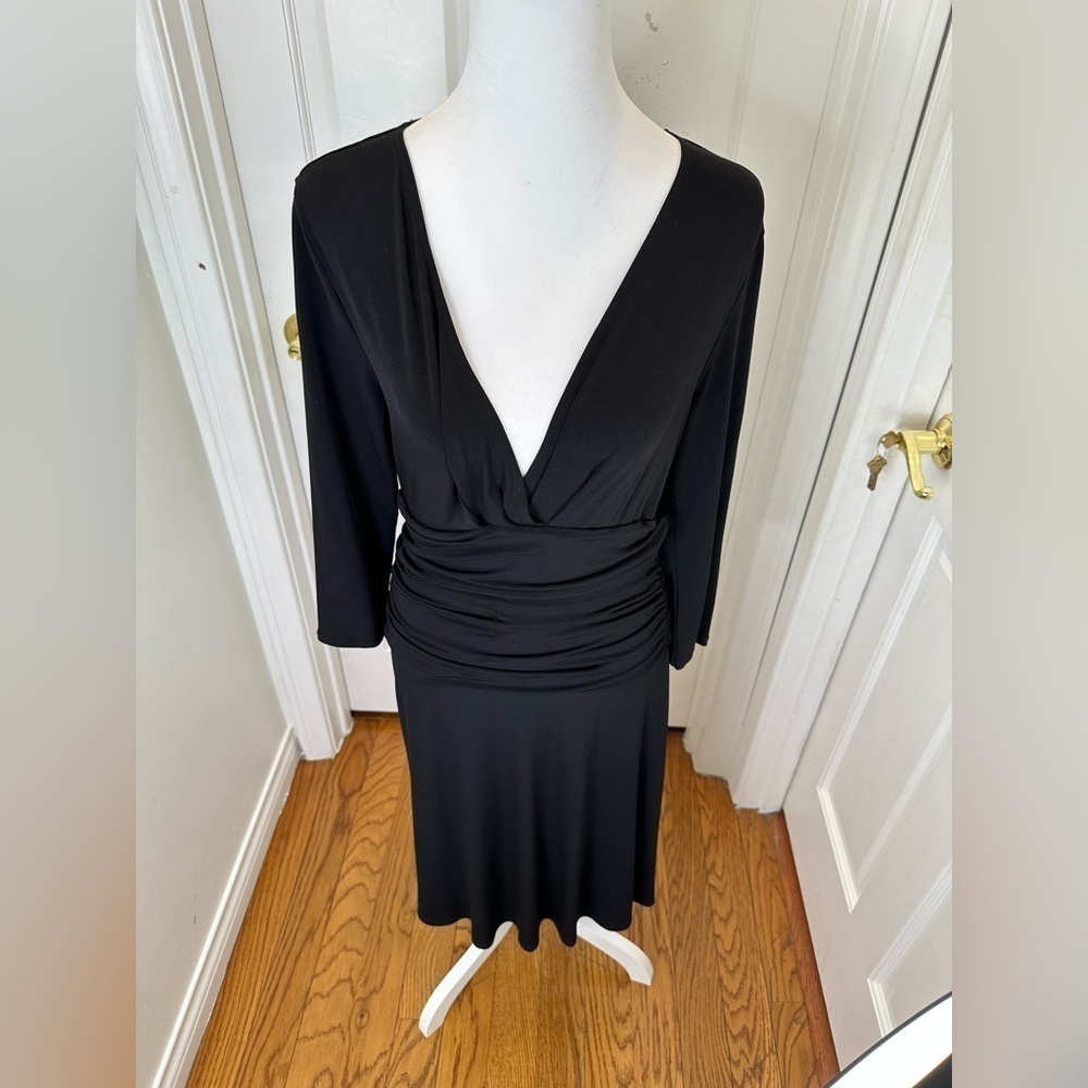 Max and Cleo Black Long Sleeve Dress Size -Medium